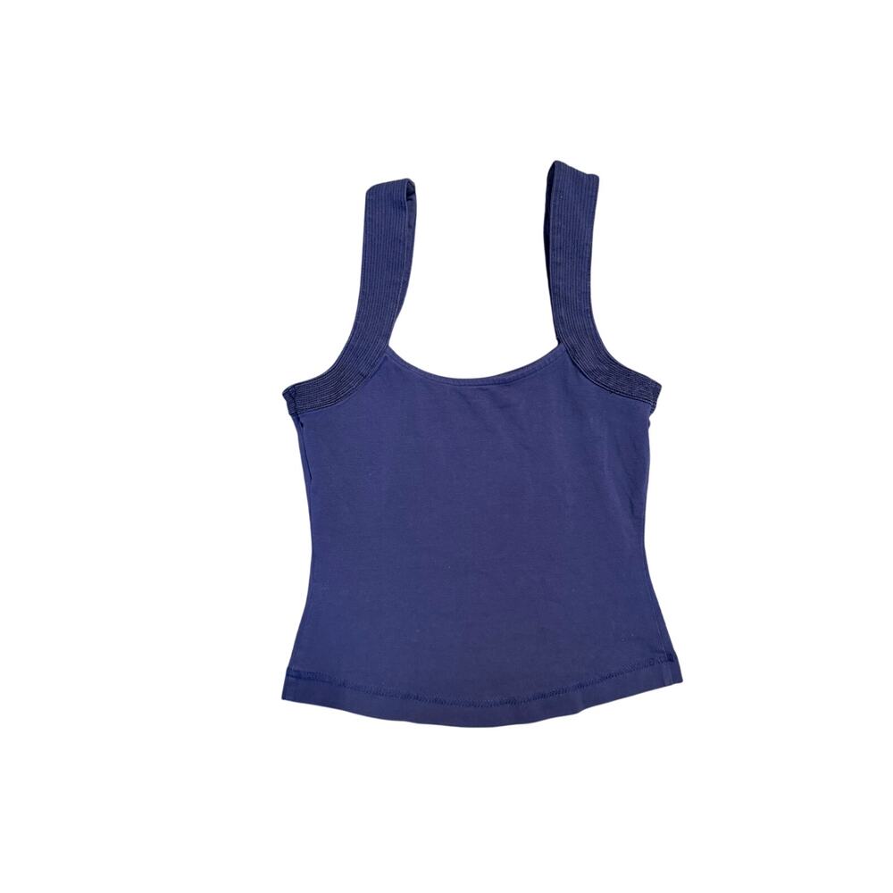 Maeve by Anthropologie Navy Ribbed Strap Tank Top – Size XS